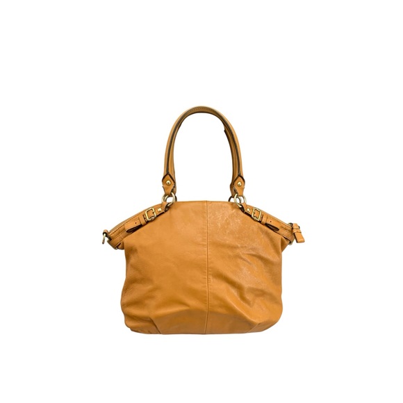COACH Lindsay Mustard Yellow Satchel - Picture 8 of 10